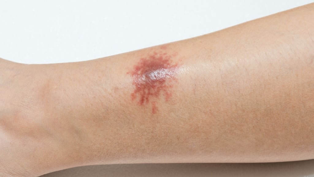 Brown recluse spider bite