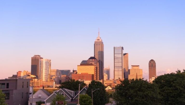 Indianapolis skyline with high-rise buildings